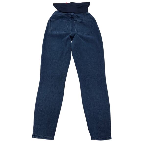 Spanx Jeans Womens Small Blue Denim Maternity Mama Ankle Jean-ish‎ Leggings - Picture 4 of 7